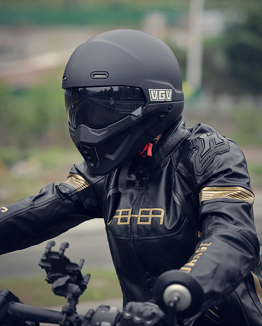Premium Modular Motorcycle Helmet DOT 3c Approved Detachable Face Mask for Street Bike Cruiser Riding