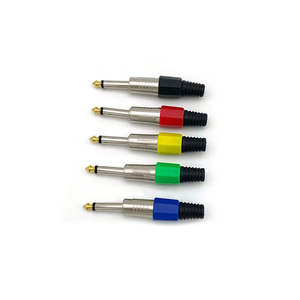 Connecteurs d'extension audio 6,35 mm <span class=keywords><strong>TS</strong></span> TRS à équilibrage de signal 1/4 pouce, fiches 6,3 mm pour amplificateur de puissance, mélangeur, cinéma maison - Product Image 5