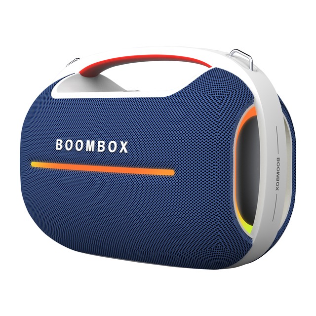 V Dynamic 60W RMS Double 5.25-Inch Speaker with Multicolor Lighting & TWS for Loud Outdoor Events and a Powerful Party Speaker