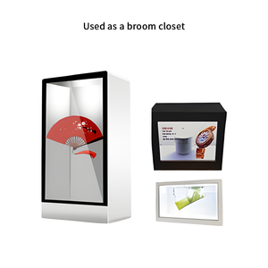 75-inch trong suốt Holographic <span class=keywords><strong>LCD</strong></span> màn hình cảm ứng IP65 3D hiển thị trường hợp ảo tương tác kỹ thuật số quảng cáo máy 1 năm SDK - Product Image 3