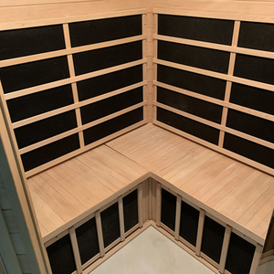 Sauna Interior de Diseño Moderno en Madera de Cedro Rojo Sólido con Función de Vapor Seco e Infrarrojos Lejanos - Product Image 5