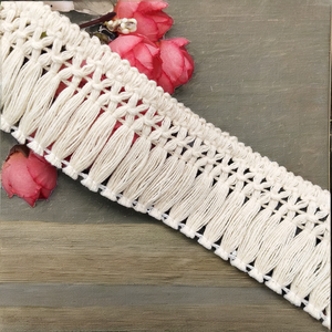 Borlas de Algodón 100% de 4 cm, Encaje de 1.5 Pulgadas, Flecos para Cortinas y Teléfonos Móviles - Nueva Colección de Flyer - Product Image 2