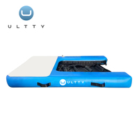 ULTTY Prix d'usine Slip et toboggan gonflable Échelle de bateau Tapis incliné Rampe de piscine pour chien Planches gonflables pour chiot