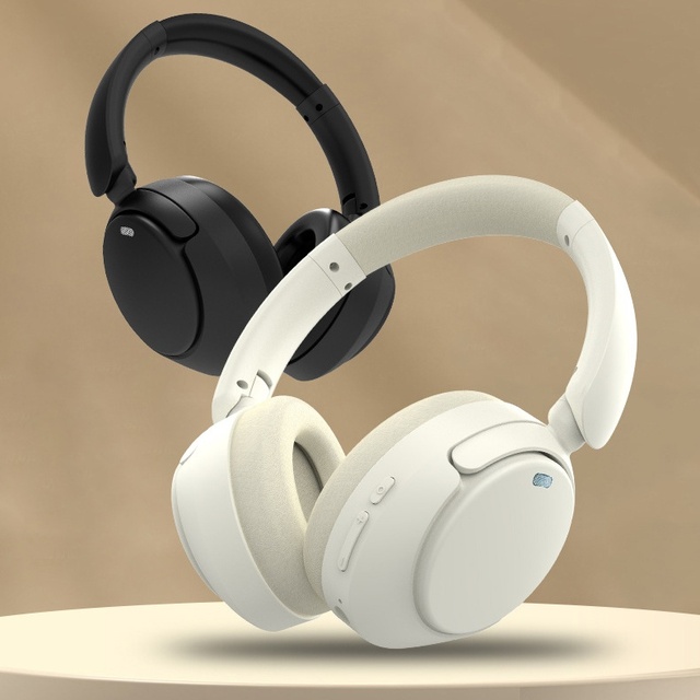 Trending New Foldable Handsfree Stereo Bass Music Sport Headset Wireless Earphone ANC Noise Cancelling Gaming Over Ear Headphone