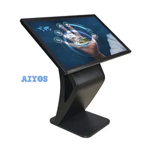 AIYOS 43inch Interactive Display K Shape Kiosk Digital Signage Kiosk Lcd Advertising Screen