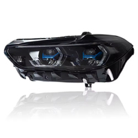 Faro delantero de estilo automotriz para BMW X5 G05 X6 G06 2019-2023, conjunto de faros LED láser, DRL, proyector de doble color.