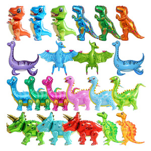 LEMON-Globo <span class=keywords><strong>De</strong></span> Dinosaurio 4D Walking, globos <span class=keywords><strong>De</strong></span> aluminio con helio, Animal, tiranosauru, Mundo Jurásico - Product Image 1