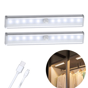 Lámpara de Sensor de Movimiento para Gabinete de Cocina, Moderna, de Alta Calidad, con LED, Recargable por USB, con Batería, Luz Nocturna de Inducción, 2022 - Product Image 1