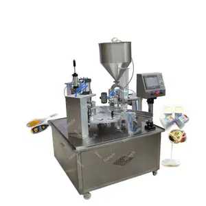 Hot Selling Soup Ice Cream And Cone Filling Packaging Film Printing Sealing Machine Cup Sealer