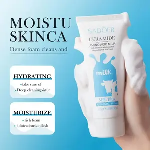 Wholesale Factory Price 100g Milk Cleanser Moisturizing Pore Cleaning Mild Oil Control Facial Cleanser