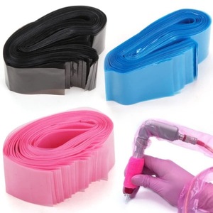 ปลอกคลิปหนีบสายไฟสำหรับสักลายแบบใช้แล้วทิ้ง 100 ชิ้น ขนาด 5x80 ซม. สีฟ้าชมพู ถุงป้องกันสำหรับเครื่องสักลาย - Product Image 4