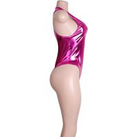 String sans manches à fermeture éclair Body une pièce vêtements de danse exotique et tenues de strip-teaseuse pour les festivals de performance strass Clubwear