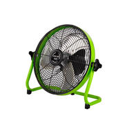 Ventilateur solaire portable rechargeable de 12 pouces avec télécommande de couleur noire pour usage domestique et extérieur en plastique