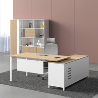 Bureau de luxe moderne, bureau d'ordinateur et bibliothèque, mobilier de bureau, ensemble bureau et chaise de bureau