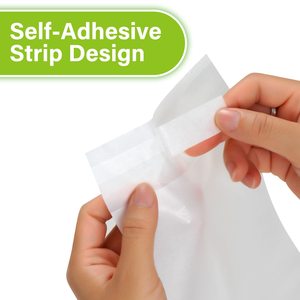 थोक उभरा मिनी अर्द्ध डिस्पोजेबल स्वयं सील पारदर्शी Biodegradable लिफाफा Glassine मोम पेपर बैग - Product Image 3