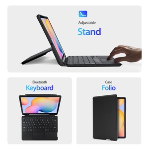 <span class=keywords><strong>Funda</strong></span> de Cuero <span class=keywords><strong>con</strong></span> <span class=keywords><strong>Teclado</strong></span> Magnético Flotante y Soporte para <span class=keywords><strong>Samsung</strong></span> <span class=keywords><strong>Galaxy</strong></span> <span class=keywords><strong>Tab</strong></span> <span class=keywords><strong>S6</strong></span> <span class=keywords><strong>Lite</strong></span> / 2024 DUX DUCIS DK - Product Image 4