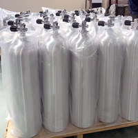 7L 3000PSI Réservoir de plongée sous-marine en aluminium ISO7866 Approbation DOT-3al Cylindre de plongée sous-marine