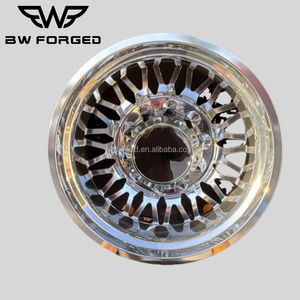 कस्टम क्रोम पॉलिश डुली व्हील 8x165.1 8x200 10x225 के लिए 10x3500 22 24 26 28 30 इंच डुली - Product Image 4