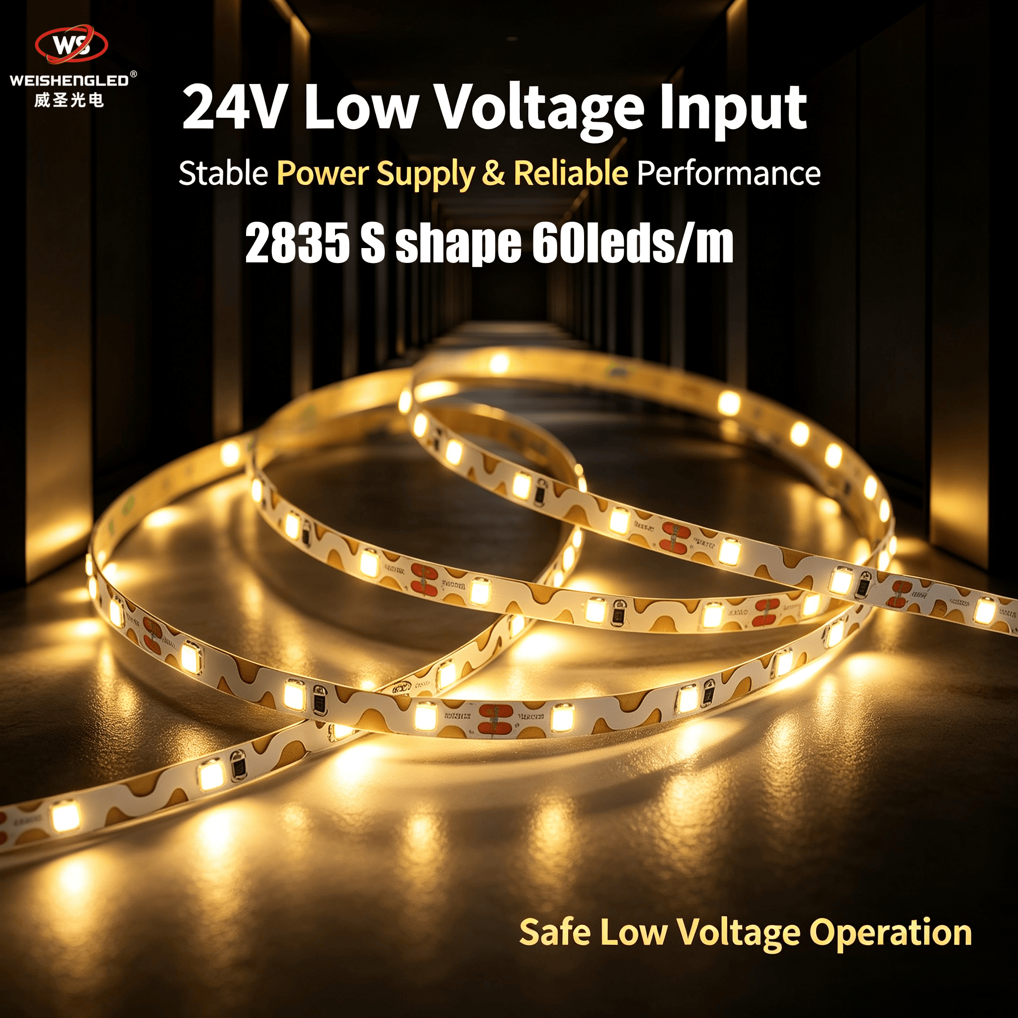 S-Shape Bendable 60 LED Strip | Flexible S Shape Led Strip Light 12V 24V · image 4