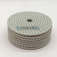 Pads de polissage diamantés KANEOTEK à liaison résineuse de 4 pouces pour meuleuse d'angle, utilisation à sec et à l'eau, pour pierre, granit, marbre, quartz