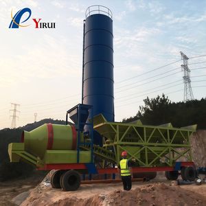 Planta Mezcladora de Concreto Móvil Eléctrica YHZM120 con Motor PLC para Minería, Metalurgia, Carreteras y Puentes, Envío Exprés con Garantía de Un Año - Product Image 3