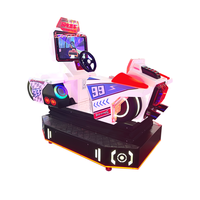 Vente en gros de simulateur électronique de jeu vidéo d'arcade pour enfants-simulateur de conduite de voiture de course d'amusement jeux à pièces 220v