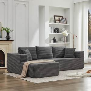 Sofá Modular en Forma de L, Compresión al Vacío, para Sala de Estar, Sofá Seccional Moderno sin Estructura Visible - Product Image 2