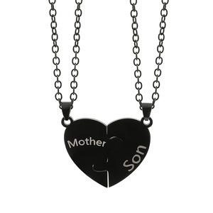 Nuova Collana con Ciondolo a Cuore in Acciaio Inossidabile Bianco <span class=keywords><strong>e</strong></span> Nero per <span class=keywords><strong>Padre</strong></span> <span class=keywords><strong>e</strong></span> <span class=keywords><strong>Figlia</strong></span>/Madre <span class=keywords><strong>e</strong></span> Figlio/S fratelli 2026 - Product Image 4