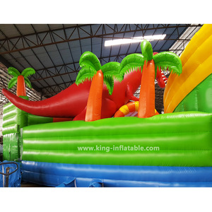 Grande <span class=keywords><strong>Parco</strong></span> Acquatico Gonfiabile a Tema Dinosauro <span class=keywords><strong>con</strong></span> Scivoli per Giochi Sportivi, Piscine di Grandi Dimensioni, Attrezzature da Gioco - Product Image 4