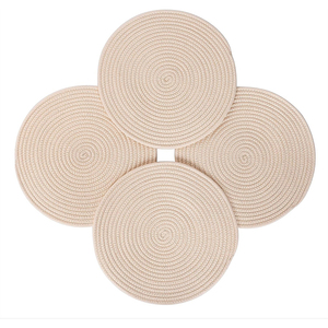 Luxe coton lavable Table à manger paramètres Plaid Style coréen dentelle tissu imperméable tricoté pour les mariages - Product Image 6