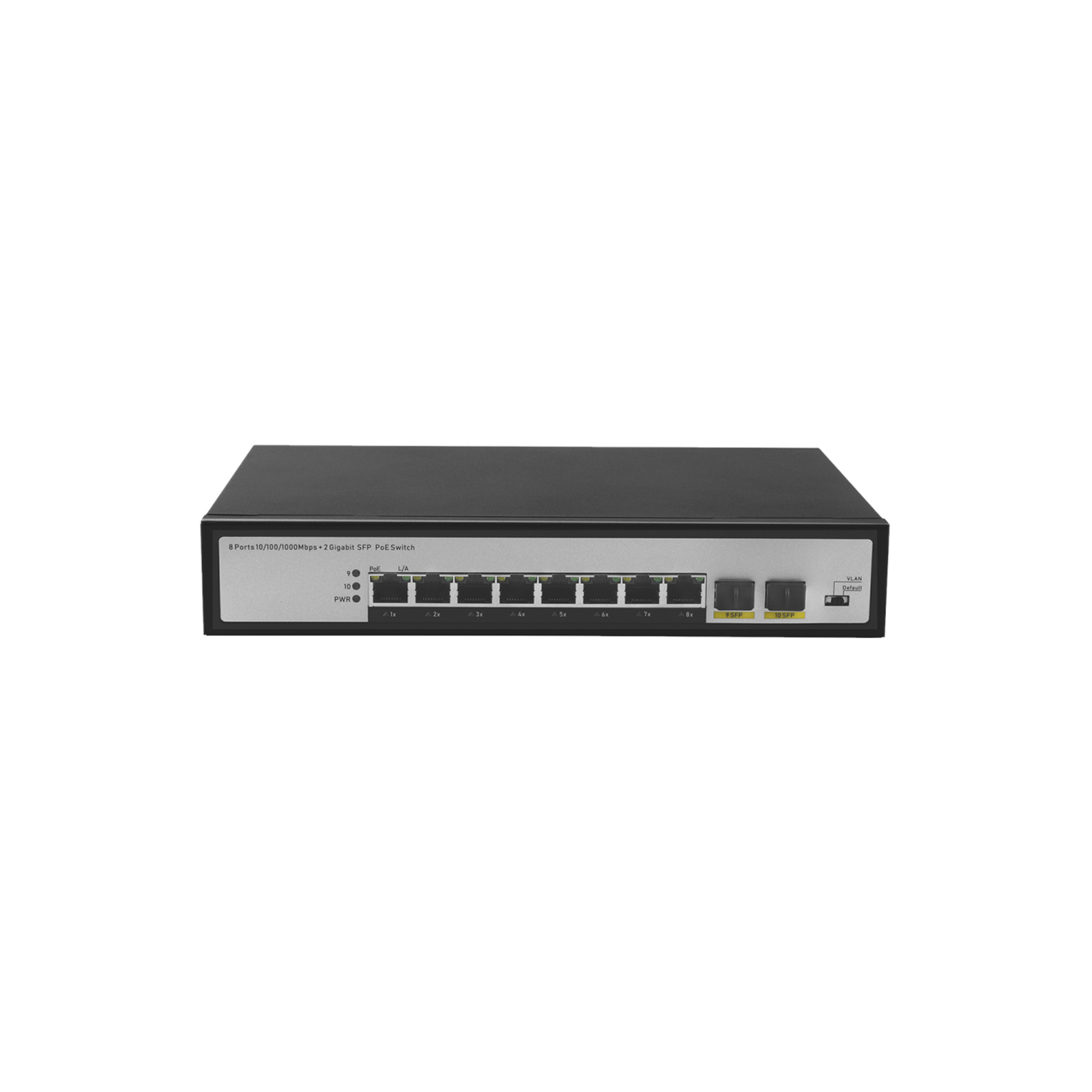 JideTech, гигабитный коммутатор Ethernet, 120 Вт, 10-портовый гигабитный коммутатор с 2-гигабитным коммутатором