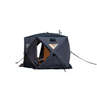 Tente de pêche gonflable personnalisée OEM/ODM, nouvelle, imperméable, en tissu Oxford 450D, pour l'automne/hiver, 3 couches, automatique et rapide à monter