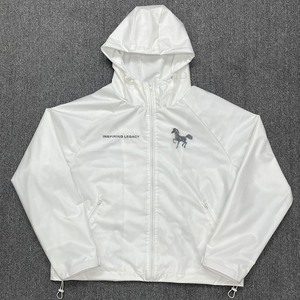 Giacche a Vento Impermeabili Personalizzate in Stile Urbano Sportivo per Uomo, con Cappuccio e Zip, Tessuto a Tre Strati in TPU, Stampa Serigrafica - Product Image 1
