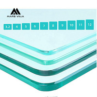 Mars Villa OEM Verre feuilleté sans cadre pour fenêtres, portes, lucarnes, balcons, garde-corps, escaliers, clôtures et cloisons de piscine
