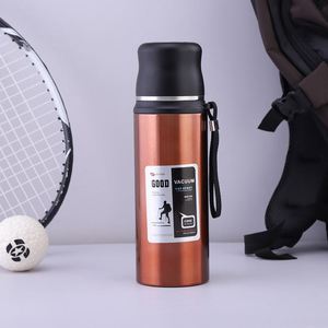 High Quality 304 Stainless Steel Insulation Vacuum <b>Flask</b> Outdoor Sports Drinking Water <b>Bottle</b> With Rope - Product Image 3