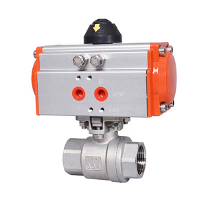 Actuador de Bola de Pulgada Personalizado OEM JTAIV, de Acción Simple/Doble, Acero Inoxidable SS304/SS316, Neumático de 2 Vías, Roscado, Modelo 2PC Q611F-16P - Product Image 1