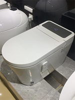 Siège chauffant moderne à rinçage automatique avec capteur Mobilier de salle de bain à eau réglable Toilette intelligente Wc haut de gamme