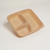 Boîte à lunch écologique jetable en fibre de balle de riz pour les repas scolaires des enfants, pour des déjeuners scolaires durables