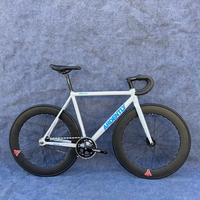 Vélo Fixie Flip Flop Hub en alliage d'aluminium avec frein, géométrie classique de piste, vélo à pignon fixe, guidon courbé, vélo de sprint 70mm 120kg