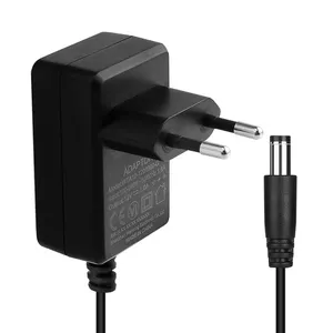 Adaptador de alimentação, 12v 1a 1.5a adaptador de alimentação 12w 18w ac dc fonte de alimentação para luz led cctv