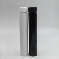 Tubes en plastique transparent PET de 28 mm de diamètre x 125 mm, pré-serrés, à l'épreuve des enfants, accessoires pour fumer, rouleaux de papier à cigarettes