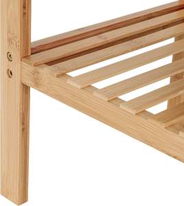 Bej bambu Entryway tezgah ayakkabı raf tezgah koridor banyo oturma odası için - Product Image 5