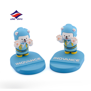 Longzhiyu 20 năm kinh nghiệm tùy chỉnh Vinyl figurine điện thoại đứng dễ thương động vật nhân vật PVC Bàn giữ điện thoại di động - Product Image 1