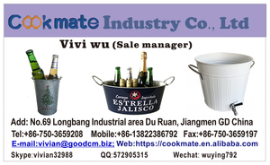 ミニおもちゃコンテナ大型楕円形亜鉛メッキ金属屋外ナイトクラブアイスバケットハンドル付き - Product Image 6