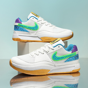 <strong>Basketball</strong> Sneakers Lightweight Soft Sole Breathable Knit Fabric Design Suitable for Daily Training and Walking - Product Image 5