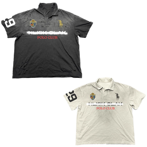 Slavato a maniche corte stampate macchiate e danneggiate per <span class=keywords><strong>Polo</strong></span> e magliette in Jersey 100% cotone - Product Image 1