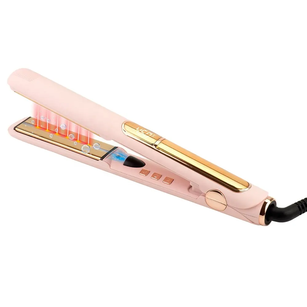 पेशेवर सैलून उपयोग 450F बाल Straightener टाइटेनियम आयन सिरेमिक अवरक्त बाल curler लोहे