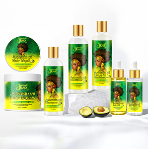 Opciones personalizables Aguacate Natural Coily Producto para el cuidado del cabello Fortalecer la reparación American Afro Hair Shampoo - Product Image 1