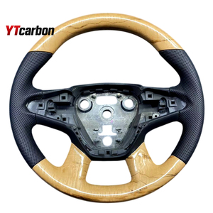 YTcarbon para Logan <span class=keywords><strong>Sandero</strong></span> Duster Stepway MCV, piezas de automóvil, accesorios interiores de coche, volante de estilo de madera personalizado - Product Image 6