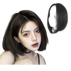 Waver à cheveux simples de 40 pouces pour femmes avec frange transparente blonde cendré WIP noir 1P étiré longueur 34 pouces - Product Image 1